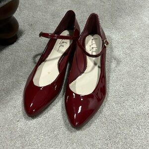 Nicole Miller Red Patent Leather Flats